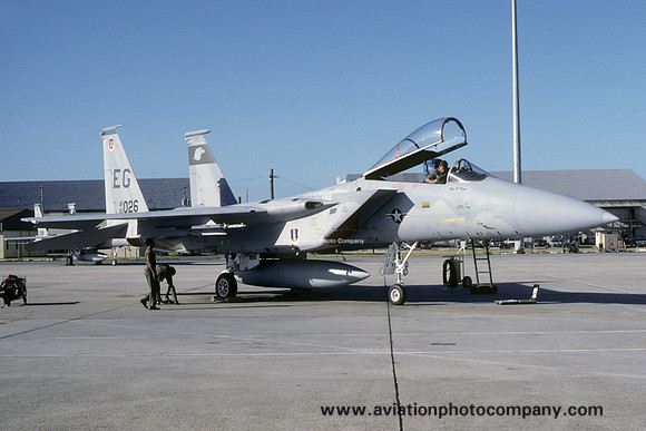 USAF 33rd Tactical Fighter Wing 58th Tactical Fighter Squadron McDonnell Douglas F-15C Eagle 83-0026/EG (1985)