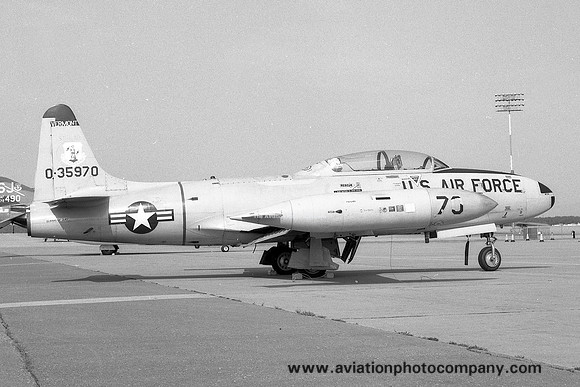 USAF Vermont Air National Guard Lockheed T-33A Shooting Star 53-5790 (1975)