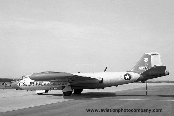 USAF Vermont Air National Guard 134th Defense Systems Evaluation Squadron Martin EB-57B Canberra 52-1503 (1975)