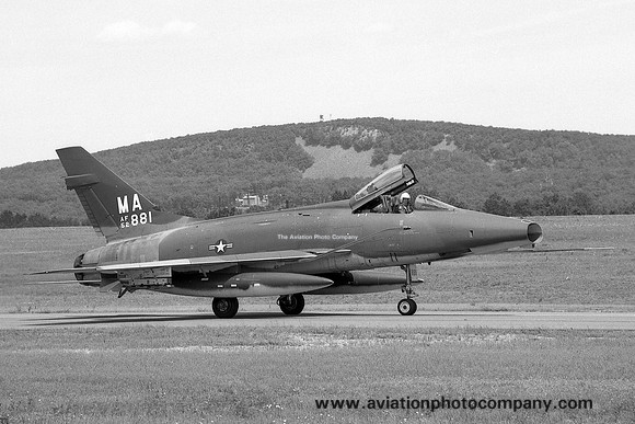 USAF Massachusetts Air National Guard 131st Tactical Fighter Squadron North American F-100D Super Sabre 55-2881/MA (1975)