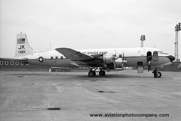 US Navy VR-1 Douglas C-118B Liftmaster 131611/JK at Prestwick (1975)