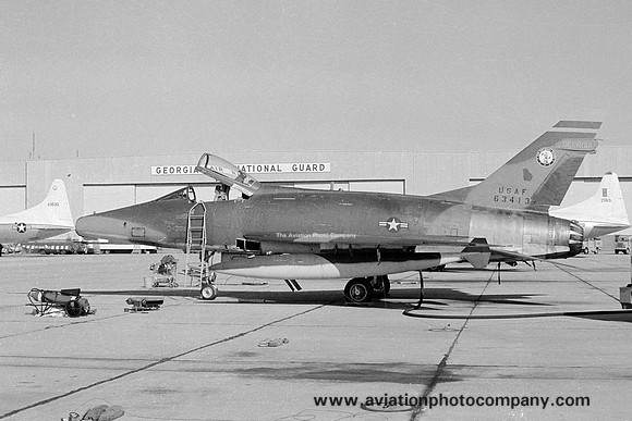 USAF Georgia ANG 128 TFS North American F-100D Super Sabre 56-3413 (1974)