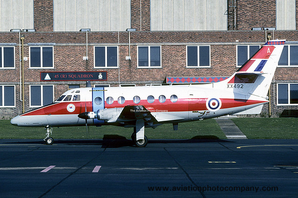 RAF 45 Squadron Handley Page Jetstream T.1 XX492/A at RAF Cranwell (1998)