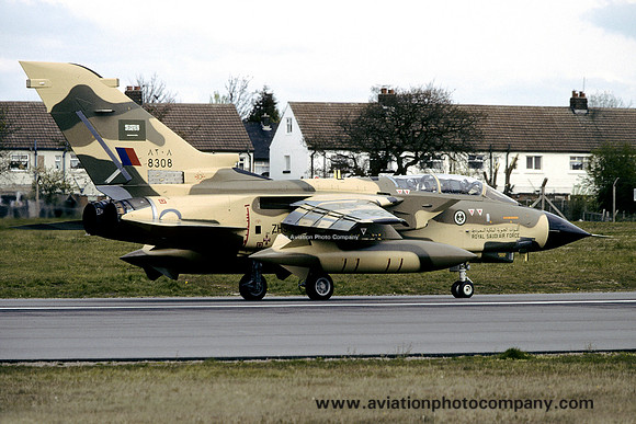 Saudi Air Force Panavia Tornado IDS ZH941/8308 at Warton (1998)