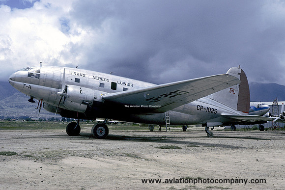 Trans Aereos Luwior Curtiss C-46D Commando CP-1025 (1986)