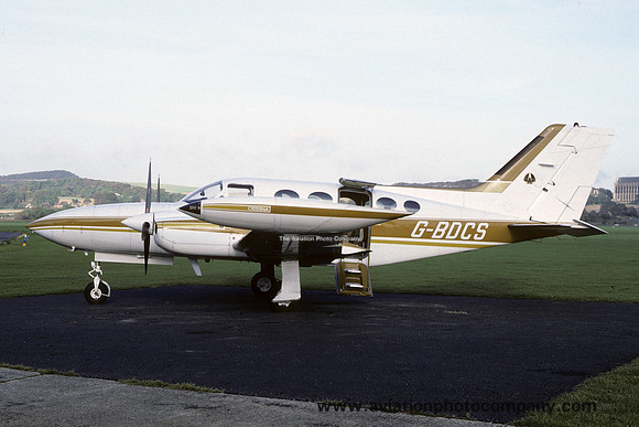 Cessna 421B Golden Eagle II G-BDCS at Shoreham (19850