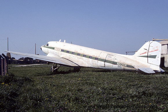 Douglas C-47A Skytrain N535M at Malta Luqa (1986)