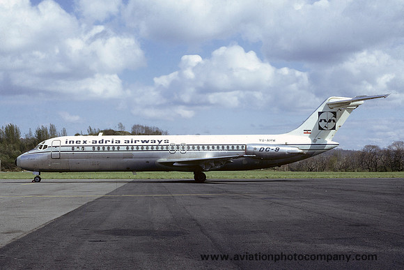 Inex Adria Airways Douglas DC-9-33 YU-AHW (1983)