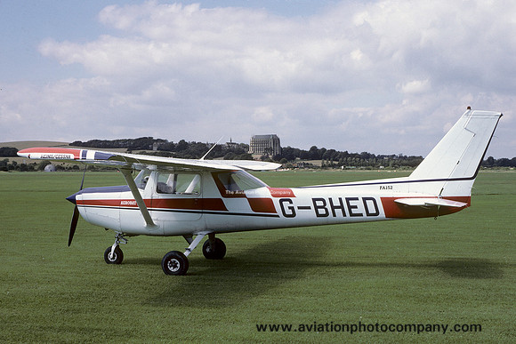 Reims/Cessna FA152 Aerobat II G-BHED at Shoreham (1985)