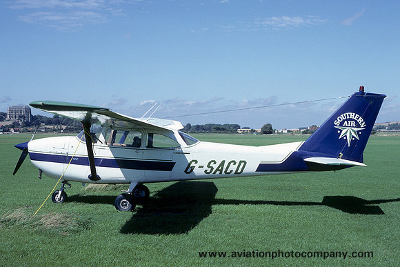 Southern Air Reims/Cessna F172H Skyhawk G-SACD at Shoreham (1985)
