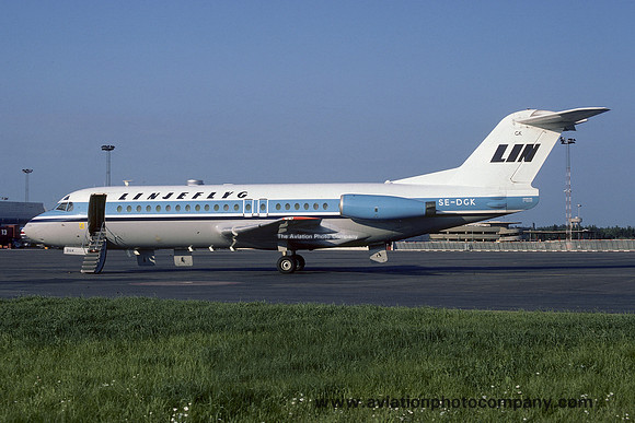 Linjeflyg Fokker F-28-4000 Fellowship SE-DGK