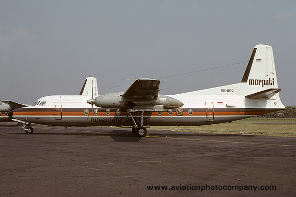 Merpati Nusantara Airlines Fokker F-27-500 Friendship PK-GRG (1982)