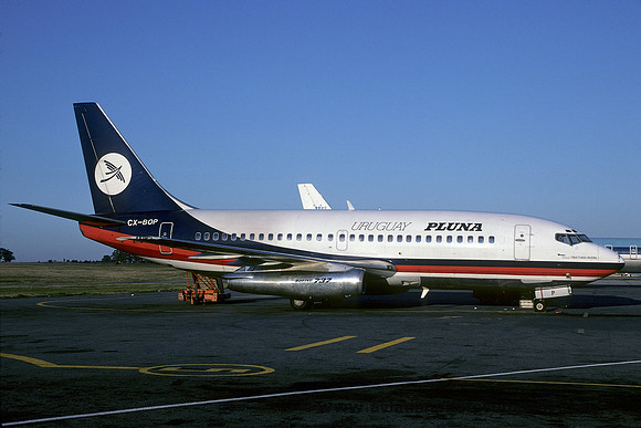 Pluna Boeing 737-2A3(A) CX-BOP (1983)