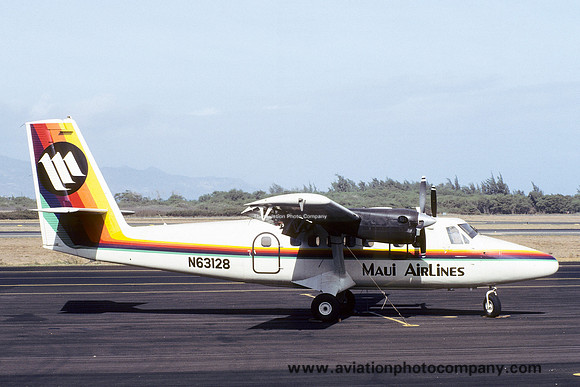 Maui Airlines DHC-6-200 Twin Otter N63128 (1984)