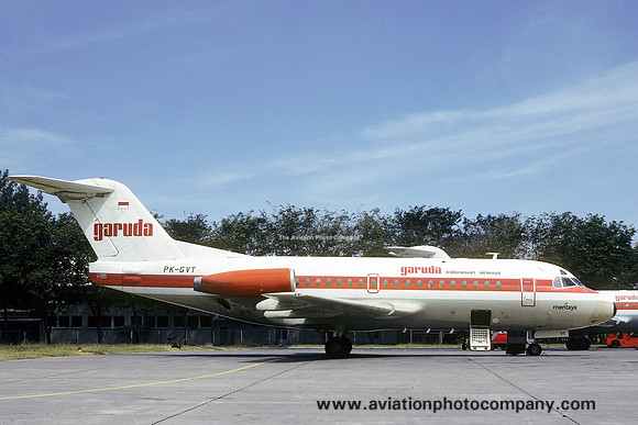 Garuda Indonesian Airways Fokker F-28-1000 Fellowship PK-GVT (1980)