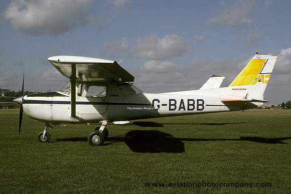Reims/Cessna F150L G-BABB at Shoreham (1986)