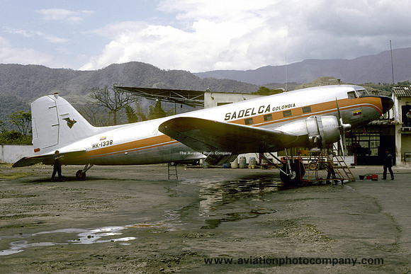 Sadelca Colombia Douglas DC-3A HK-1338 (1986)