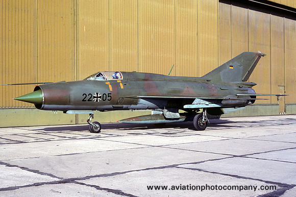 German Air Force JG1 Mikoyan MiG-21SPS 22+05 (1991)