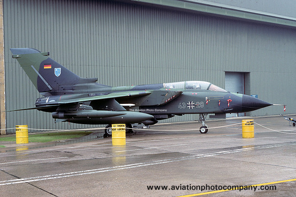 German Air Force JBG36 Panavia Tornado 43+28 at RAF Cottesmore (1991)