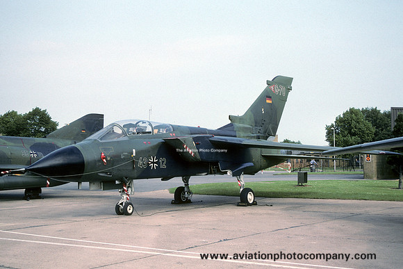 German Air Force TTTE Panavia Tornado 43+12/G-70 at RAF Cottesmore (1991)