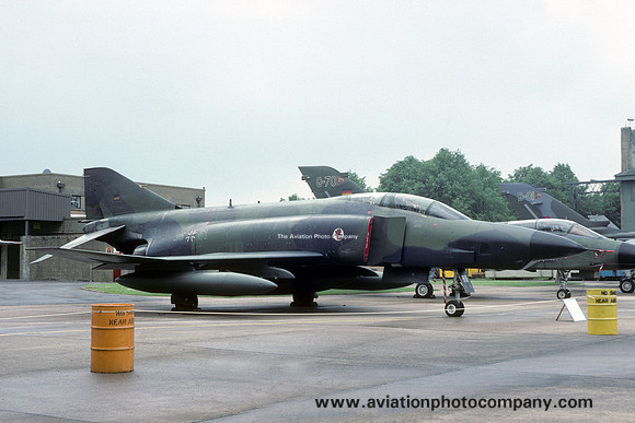 German Air Force AKG51 McDonnell RF-4E Phantom 35+51 at RAF Cottesmore (1991)