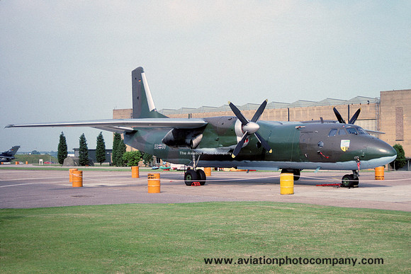 German Air Force TS24 Antonov An-26 52+06 at RAF Cottesmore (1991)