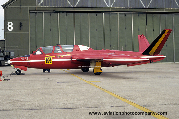 Belgian Air Force Fouga CM.170 Magister MT-33 (1991)