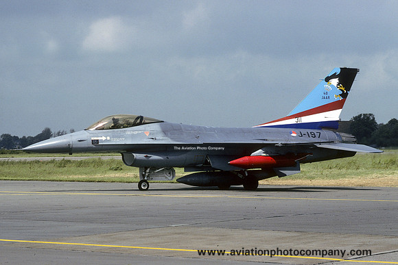 Dutch Air Force 311 Squadron GD F-16A Fighting Falcon J-197 (1991)