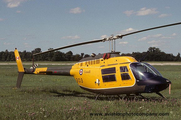 Canadian Air Force 3 CFFTS Bell 206B Jet Ranger 139303 (1991)