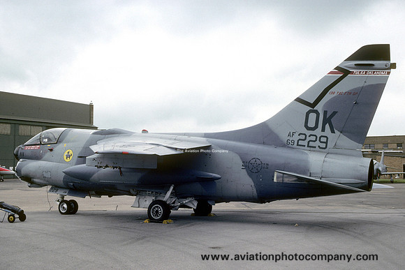 USAF Oklahoma ANG 125 TFS LTV A-7D 69-0229/OK (1988)
