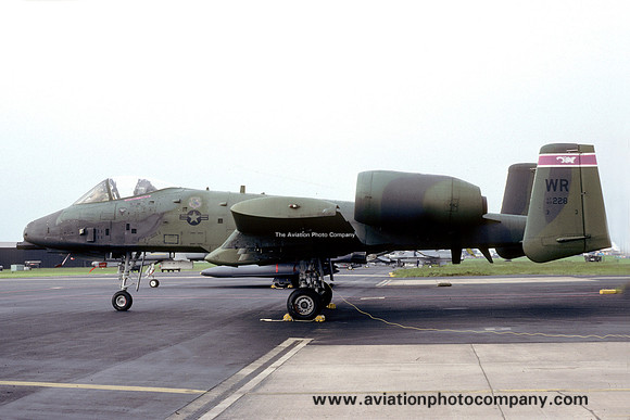 USAF 81 TFW 78 TFS Fairchild A-10A Thunderbolt 80-0228/WR (1988)