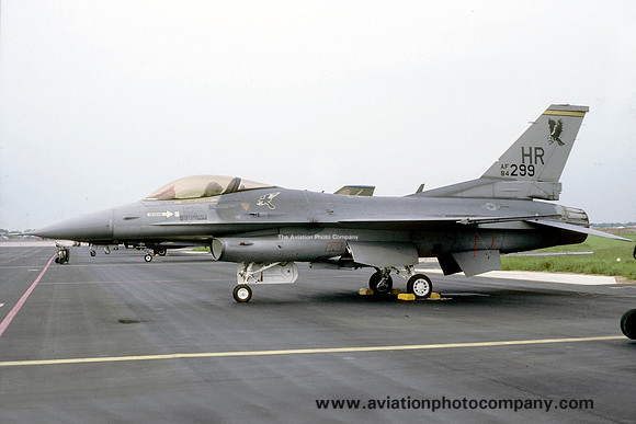 USAF 50 TFW 496 TFS General Dynamics F-16C Fighting Falcon 84-1299/HR (1988)