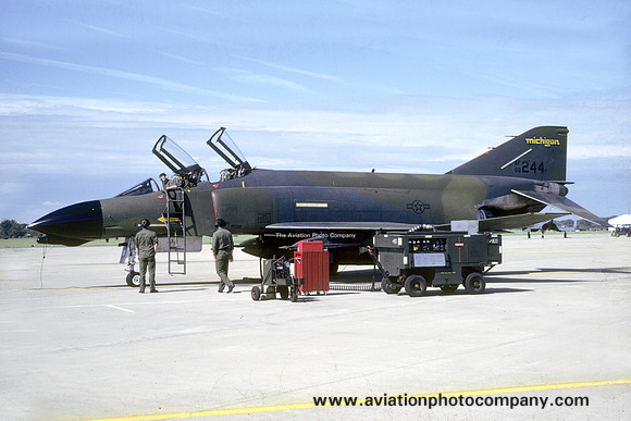 USAF Michigan ANG 171 FIS McDonnell F-4D Phantom 66-0244 (1988)