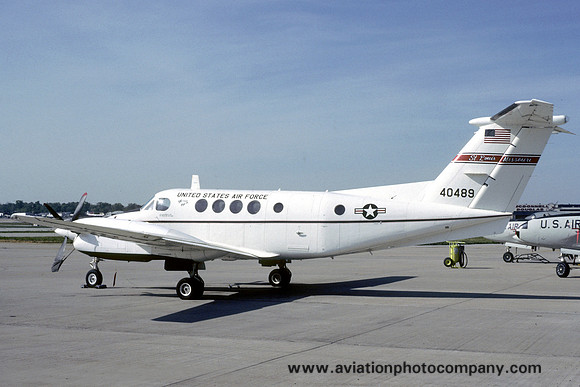 USAF Missouri ANG 110 TFS Beech C-12F Huron 84-0489 (1988)