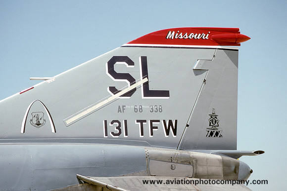 USAF Missouri ANG 110 TFS McDonnell F-4E Phantom 68-0338 (1988)