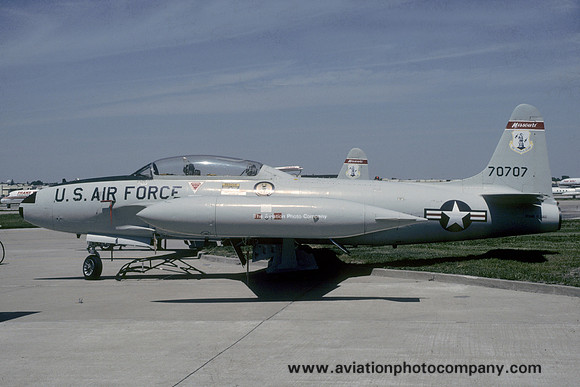 USAF Missouri ANG 110 TFS Lockheed T-33A Shooting Star 57-0707 (1988)