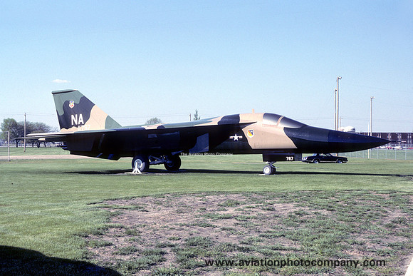USAF General Dynamics F-111A Aardvark 63-9767/NA displayed at Chanute AFB (1988)