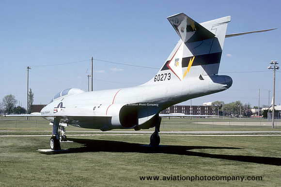 USAF McDonnell F-101B Voodoo 56-0273 displayed at Chanute AFB (1988)