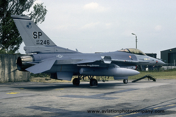 USAF 52 TFW 23 TFS General Dynamics F-16C Fighting Falcon 86-1246/SP (1988)