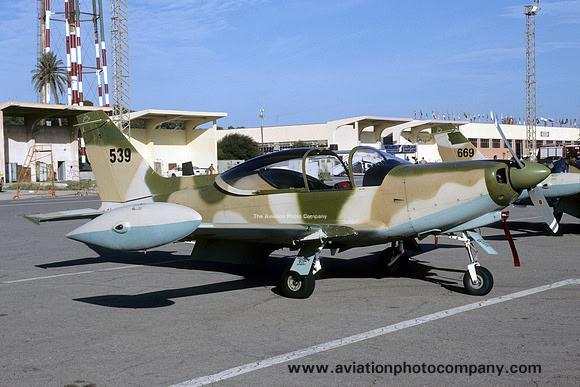 Libyan Air Force SIAI SF-260WL 539 at Mitiga (2007)
