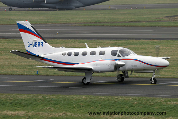 Igor Annenskiy Cessna 441 Conquest II G-USAR at Prestwick (2017)
