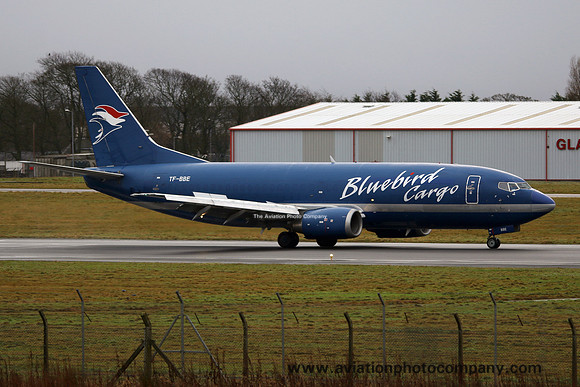 Bluebird Cargo Boeing 737-36E(BDSF) TF-BBE at Prestwick (2017)
