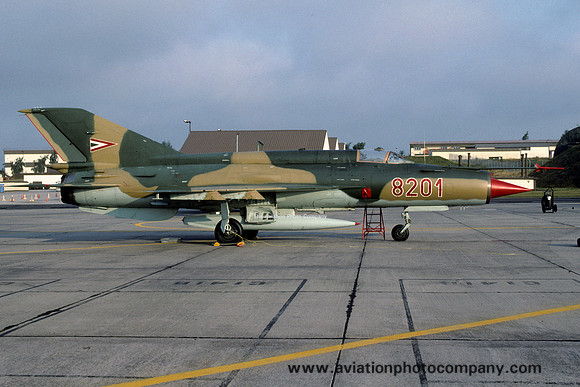 Hungarian Air Force Mikoyan MiG-21MF 8201 (1991)