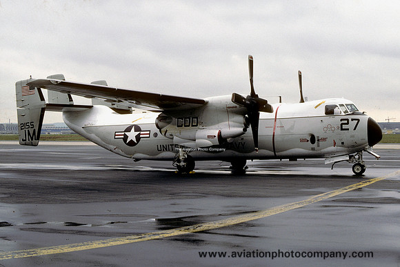 US Navy VR-24 Grumman C-2A Greyhound 162155/JM-27 at Rhein Main (1987)