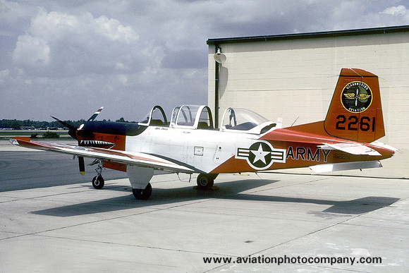 US Army USAABNSOTBD Aviation Beech T-34C Mentor 162261 (1987)
