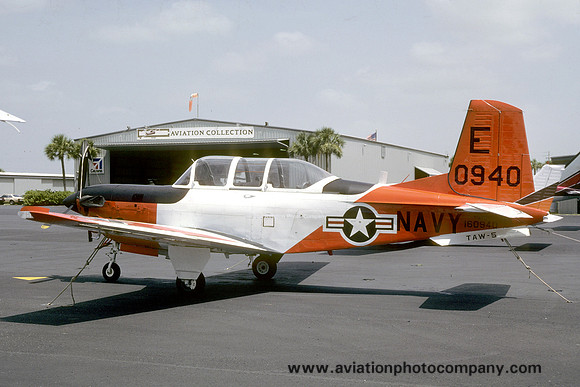 US Navy TAW-5 Beech T-34C Mentor 160940/E (1987)