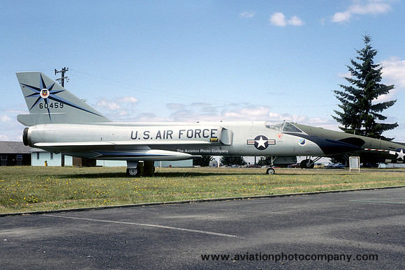 USAF 318 FIS Convair F-106A Delta Dart 56-0459 displayed at McChord AFB (1985)