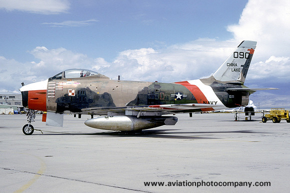 US Navy China Lake North American QF-86H Sabre 522090 (1980)