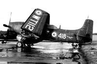 Royal Navy Douglas Skyraider AEW.1 WT112 at Abbotsinch (1960)