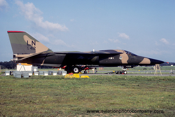 USAF 48 TFW 494 TFS General Dynamics F-111F Aardvark 70-2412/LN (1980)